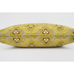 Fabric Pillow, Fabric Pillow 16x24, Pistachio Green  Tiger Eyes Pattern Turkish Fabric Pillow Cover, Chenille Bohemian Pillow