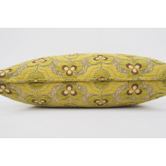 Fabric Pillow, Fabric Pillow 16x24, Pistachio Green  Tiger Eyes Pattern Turkish Fabric Pillow Cover, Chenille Bohemian Pillow