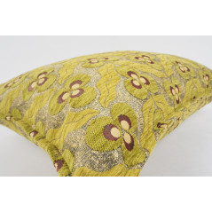 Fabric Pillow, Fabric Pillow 16x24, Pistachio Green  Tiger Eyes Pattern Turkish Fabric Pillow Cover, Chenille Bohemian Pillow