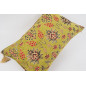 Fabric Pillow,Fabric Pillow 16x24,Pistachio Green Topkapi Palace Tulip Pattern Turkish Jacquard Fabric Pillow,Throw Sofa Pillow