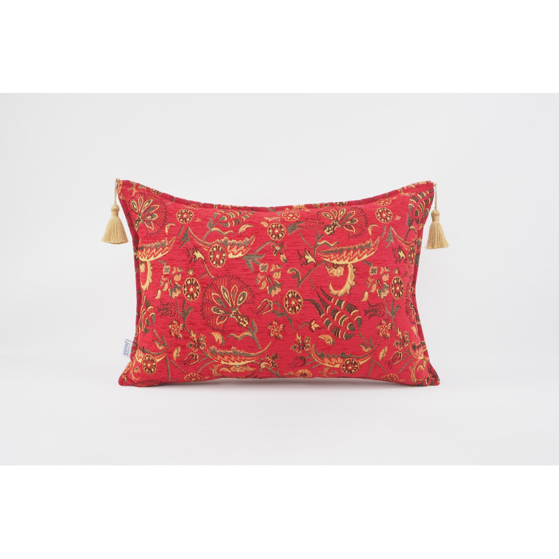 Fabric Pillow,Fabric Pillow 16x24,Red Caucasus Carnation Pattern Turkish Jacquard Fabric Pillow Cover,Decorative Bohemian Pillow Fabric Pillow,Fabric Pillow 16x24,Red Caucasus Carnation Pattern Turkish Jacquard Fabric Pillow Cover,Decorative Bohemian Pillow