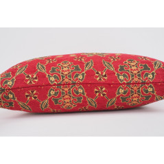 Fabric Pillow,Fabric Pillow 16x24,Red Topkapi Palace Tulip Pattern Turkish Jacquard Fabric Pillow Cover,Throw Pillow,Sofa Pillow