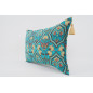 Fabric Pillow,Fabric Pillow 16x24,Turquoise Blue Carnation Pattern Turkish Pattern Jacquard Fabric Pillow,Bohemian Throw Pillow Fabric Pillow,Fabric Pillow 16x24,Turquoise Blue Carnation Pattern Turkish Pattern Jacquard Fabric Pillow,Bohemian Throw Pillow