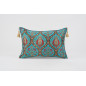 Fabric Pillow,Fabric Pillow 16x24,Turquoise Blue Morocco Pattern Turkish Jacquard Fabric Pillow Cover,Chenille Bohemian Pillow Fabric Pillow,Fabric Pillow 16x24,Turquoise Blue Morocco Pattern Turkish Jacquard Fabric Pillow Cover,Chenille Bohemian Pillow