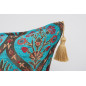 Fabric Pillow,Fabric Pillow 16x24,Turquoise Blue Morocco Pattern Turkish Jacquard Fabric Pillow Cover,Chenille Bohemian Pillow Fabric Pillow,Fabric Pillow 16x24,Turquoise Blue Morocco Pattern Turkish Jacquard Fabric Pillow Cover,Chenille Bohemian Pillow