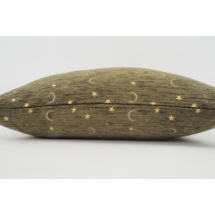 Fabric Pillow, Fabric Pillow 16x24, Moss Green Arabian Night Pattern Turkish Fabric Pillow Cover, Chenille Bohemian Pillow