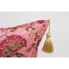 Fabric Pillow,Fabric Pillow 16x24, Pale Pink Caucasus Carnation Pattern Turkish Fabric Pillow, Decorative Pillow,Bohemian Pillow