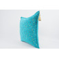 Fabric Pillow,Fabric Pillow 24x24,Turquoise Blue Arabian Night Pattern Turkish Jacquard Fabric Pillow Cover,Throw Lumbar Pillow Fabric Pillow,Fabric Pillow 24x24,Turquoise Blue Arabian Night Pattern Turkish Jacquard Fabric Pillow Cover,Throw Lumbar Pillow