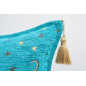 Fabric Pillow,Fabric Pillow 24x24,Turquoise Blue Arabian Night Pattern Turkish Jacquard Fabric Pillow Cover,Throw Lumbar Pillow Fabric Pillow,Fabric Pillow 24x24,Turquoise Blue Arabian Night Pattern Turkish Jacquard Fabric Pillow Cover,Throw Lumbar Pillow