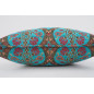 Fabric Pillow, Fabric Pillow 24x24,Turquoise Blue Morocco Pattern Turkish Jacquard Fabric Pillow,Decorative Throw Lumbar Pillow Fabric Pillow, Fabric Pillow 24x24,Turquoise Blue Morocco Pattern Turkish Jacquard Fabric Pillow,Decorative Throw Lumbar Pillow