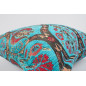 Fabric Pillow, Fabric Pillow 24x24,Turquoise Blue Morocco Pattern Turkish Jacquard Fabric Pillow,Decorative Throw Lumbar Pillow Fabric Pillow, Fabric Pillow 24x24,Turquoise Blue Morocco Pattern Turkish Jacquard Fabric Pillow,Decorative Throw Lumbar Pillow