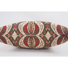 Fabric Pillow, Fabric Pillow 24x24, Beige Morocco Pattern Turkish Jacquard Fabric Pillow Covers, Decorative Throw Lumbar Pillow