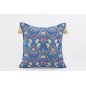 Fabric Pillow,Fabric Pillow 24x24,Navy Blue Carnation Pattern Turkish Jacquard Fabric Pillow Case,Decorative Throw Lumbar Pillow Fabric Pillow,Fabric Pillow 24x24,Navy Blue Carnation Pattern Turkish Jacquard Fabric Pillow Case,Decorative Throw Lumbar Pillow