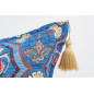 Fabric Pillow,Fabric Pillow 24x24,Navy Blue Carnation Pattern Turkish Jacquard Fabric Pillow Case,Decorative Throw Lumbar Pillow Fabric Pillow,Fabric Pillow 24x24,Navy Blue Carnation Pattern Turkish Jacquard Fabric Pillow Case,Decorative Throw Lumbar Pillow