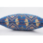 Fabric Pillow,Fabric Pillow 24x24,Navy Blue Carnation Pattern Turkish Jacquard Fabric Pillow Case,Decorative Throw Lumbar Pillow Fabric Pillow,Fabric Pillow 24x24,Navy Blue Carnation Pattern Turkish Jacquard Fabric Pillow Case,Decorative Throw Lumbar Pillow
