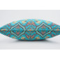 Fabric Pillow,Fabric Pillow 24x24,Turquoise Blue Carnation Pattern Turkish Jacquard Fabric Pillow,Decorative Throw Lumbar Pillow Fabric Pillow,Fabric Pillow 24x24,Turquoise Blue Carnation Pattern Turkish Jacquard Fabric Pillow,Decorative Throw Lumbar Pillow