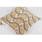 Fabric Pillow,Fabric Pillow 24x24,Beige Water Line Tulip Pattern Turkish Jacquard Fabric Pillow Cover,Throw Pillow,Lumbar Pillow Fabric Pillow,Fabric Pillow 24x24,Beige Water Line Tulip Pattern Turkish Jacquard Fabric Pillow Cover,Throw Pillow,Lumbar Pillow