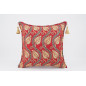 Fabric Pillow,Fabric Pillow 24x24, Red Water Line Tulip Pattern Turkish Jacquard Fabric Pillow Cover, Throw Pillow,Lumbar Pillow Fabric Pillow,Fabric Pillow 24x24, Red Water Line Tulip Pattern Turkish Jacquard Fabric Pillow Cover, Throw Pillow,Lumbar Pillow