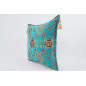 Fabric Pillow,Fabric Pillow 24x24,Turquoise Blue Topkapi Palace Tulip Pattern Turkish Jacquard Fabric Pillow Case, Throw Pillow Fabric Pillow,Fabric Pillow 24x24,Turquoise Blue Topkapi Palace Tulip Pattern Turkish Jacquard Fabric Pillow Case, Throw Pillow