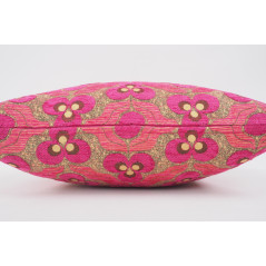 Fabric Pillow, Fabric Pillow 24x24,Mazenda Pink Tiger Eyes Pattern Turkish Jacquard Fabric Pillow Cover,Throw and Lumbar Pillow