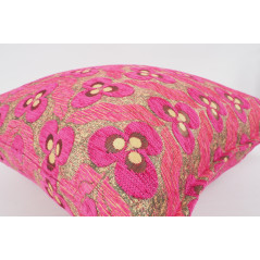 Fabric Pillow, Fabric Pillow 24x24,Mazenda Pink Tiger Eyes Pattern Turkish Jacquard Fabric Pillow Cover,Throw and Lumbar Pillow