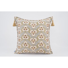 Fabric Pillow, Fabric Pillow 24x24,Beige Tiger Eyes Pattern Turkish Jacquard Fabric Pillow Cover,Decorative Throw Lumbar Pillow