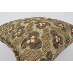 Fabric Pillow,Fabric Pillow 24x24, Moss Green Tiger Eyes Pattern Turkish Jacquard Fabric Pillow, Decorative Throw Lumbar Pillow