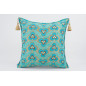Fabric Pillow, Fabric Pillow 24x24, Turquoise Blue Tiger Eyes Pattern Turkish Jacquard Fabric Pillow Cover, Throw Lumbar Pillow Fabric Pillow, Fabric Pillow 24x24, Turquoise Blue Tiger Eyes Pattern Turkish Jacquard Fabric Pillow Cover, Throw Lumbar Pillow