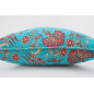 Fabric Pillow, Fabric Pillow 24x24, Turquoise Blue Caucasus Carnation Pattern Turkish Fabric Pillow, Decorative Bohemian Pillow Fabric Pillow, Fabric Pillow 24x24, Turquoise Blue Caucasus Carnation Pattern Turkish Fabric Pillow, Decorative Bohemian Pillow