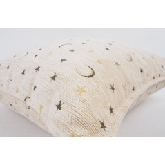 Fabric Pillow,Fabric Pillow 24x24, Beige Arabian Night Pattern Turkish Jacquard Fabric Pillow Cover, Throw Pillow,Lumbar Pillow
