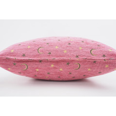Fabric Pillow,Fabric Pillow 24x24,Pale Pink Arabian Night Pattern Turkish Jacquard Fabric Pillow Cover, Throw And Lumbar Pillow
