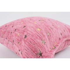 Fabric Pillow,Fabric Pillow 24x24,Pale Pink Arabian Night Pattern Turkish Jacquard Fabric Pillow Cover, Throw And Lumbar Pillow