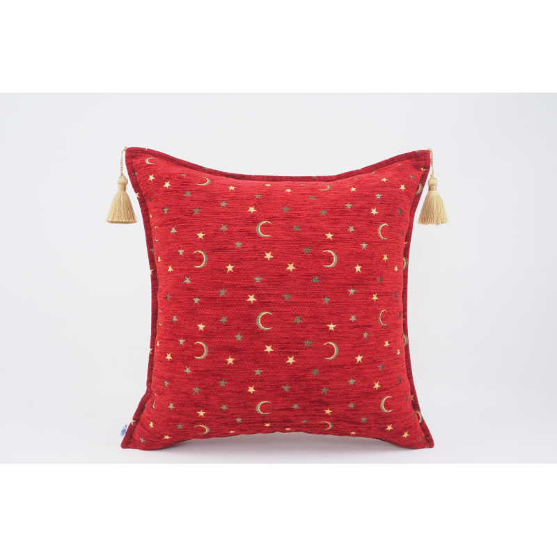 Fabric Pillow, Fabric Pillow 24x24, Red Arabian Night Pattern Turkish Jacquard Fabric Pillow Cover, Throw Pillow, Lumbar Pillow Fabric Pillow, Fabric Pillow 24x24, Red Arabian Night Pattern Turkish Jacquard Fabric Pillow Cover, Throw Pillow, Lumbar Pillow