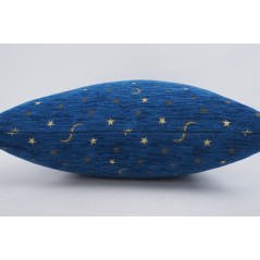 Fabric Pillow,Fabric Pillow 24x24,Navy Blue Arabian Night Pattern Turkish Jacquard Fabric Pillow Cover, Throw And Lumbar Pillow