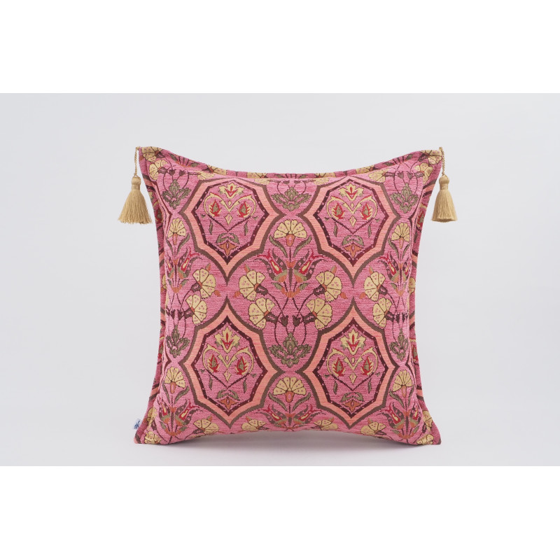 Fabric Pillow,Fabric Pillow 24x24,Pale Pink Carnation Pattern Turkish Jacquard Fabric Pillow Case,Decorative Throw Lumbar Pillow Fabric Pillow,Fabric Pillow 24x24,Pale Pink Carnation Pattern Turkish Jacquard Fabric Pillow Case,Decorative Throw Lumbar Pillow
