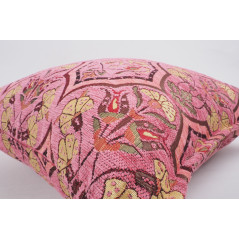 Fabric Pillow,Fabric Pillow 24x24,Pale Pink Carnation Pattern Turkish Jacquard Fabric Pillow Case,Decorative Throw Lumbar Pillow