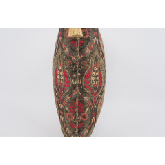 Fabric Pillow, Fabric Pillow 24x24, Moss Green Morocco Pattern Turkish Jacquard Fabric Pillow, Decorative  Lumbar Pillow