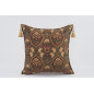 Fabric Pillow, Fabric Pillow 24x24, Moss Green Carnation Pattern Turkish Jacquard Fabric Pillow, Decorative Throw Lumbar Pillow Fabric Pillow, Fabric Pillow 24x24, Moss Green Carnation Pattern Turkish Jacquard Fabric Pillow, Decorative Throw Lumbar Pillow