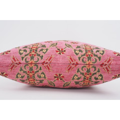 Fabric Pillow, Fabric Pillow 24x24, Pale PinkTopkapi Palace Tulip Pattern Turkish Jacquard Fabric Pillow Cover,Throw Pillow Case
