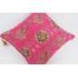 Fabric Pillow, Fabric Pillow 24x24, Mazenda Pink Topkapi Palace Tulip Pattern Turkish Jacquard Fabric Pillow Cover, Throw Pillow Fabric Pillow, Fabric Pillow 24x24, Mazenda Pink Topkapi Palace Tulip Pattern Turkish Jacquard Fabric Pillow Cover, Throw Pillow