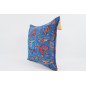 Fabric Pillow, Fabric Pillow 24x24, Navy Blue Caucasus Carnation Pattern Turkish Fabric Pillow Case, Decorative Bohemian Pillow Fabric Pillow, Fabric Pillow 24x24, Navy Blue Caucasus Carnation Pattern Turkish Fabric Pillow Case, Decorative Bohemian Pillow