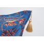 Fabric Pillow, Fabric Pillow 24x24, Navy Blue Caucasus Carnation Pattern Turkish Fabric Pillow Case, Decorative Bohemian Pillow Fabric Pillow, Fabric Pillow 24x24, Navy Blue Caucasus Carnation Pattern Turkish Fabric Pillow Case, Decorative Bohemian Pillow