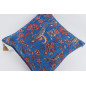 Fabric Pillow, Fabric Pillow 24x24, Navy Blue Caucasus Carnation Pattern Turkish Fabric Pillow Case, Decorative Bohemian Pillow Fabric Pillow, Fabric Pillow 24x24, Navy Blue Caucasus Carnation Pattern Turkish Fabric Pillow Case, Decorative Bohemian Pillow