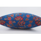 Fabric Pillow, Fabric Pillow 24x24, Navy Blue Caucasus Carnation Pattern Turkish Fabric Pillow Case, Decorative Bohemian Pillow Fabric Pillow, Fabric Pillow 24x24, Navy Blue Caucasus Carnation Pattern Turkish Fabric Pillow Case, Decorative Bohemian Pillow