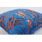 Fabric Pillow, Fabric Pillow 24x24, Navy Blue Caucasus Carnation Pattern Turkish Fabric Pillow Case, Decorative Bohemian Pillow Fabric Pillow, Fabric Pillow 24x24, Navy Blue Caucasus Carnation Pattern Turkish Fabric Pillow Case, Decorative Bohemian Pillow