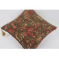 Fabric Pillow, Fabric Pillow 24x24, Moss Green Caucasus Carnation Pattern Turkish Fabric Pillow Case, Decorative Bohemian Pillow Fabric Pillow, Fabric Pillow 24x24, Moss Green Caucasus Carnation Pattern Turkish Fabric Pillow Case, Decorative Bohemian Pillow