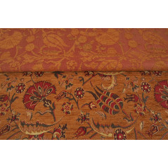 Upholstery Fabric, Chenille Fabric, Turkish Mustard Carnation Pattern Fabric,Turkish Fabric By the Yard,Bohemian Jacquard Fabric