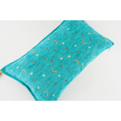 Fabric Pillow,Fabric Pillow 12x20,Turquoise Blue Arabian Night Pattern Turkish Fabric Pillow Cover,Decorative And Throw Pillow