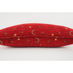 Fabric Pillow, Fabric Pillow 12x20, Red Arabian Night Pattern Turkish Fabric Pillow Cover, Decorative Accent and Throw Pillow
