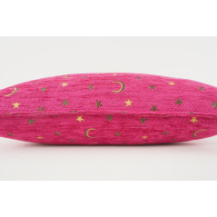 Fabric Pillow, Fabric Pillow 12x20, Mazenda Pink Arabian Night Pattern Turkish Fabric Pillow Cover, Decorative and Throw Pillow